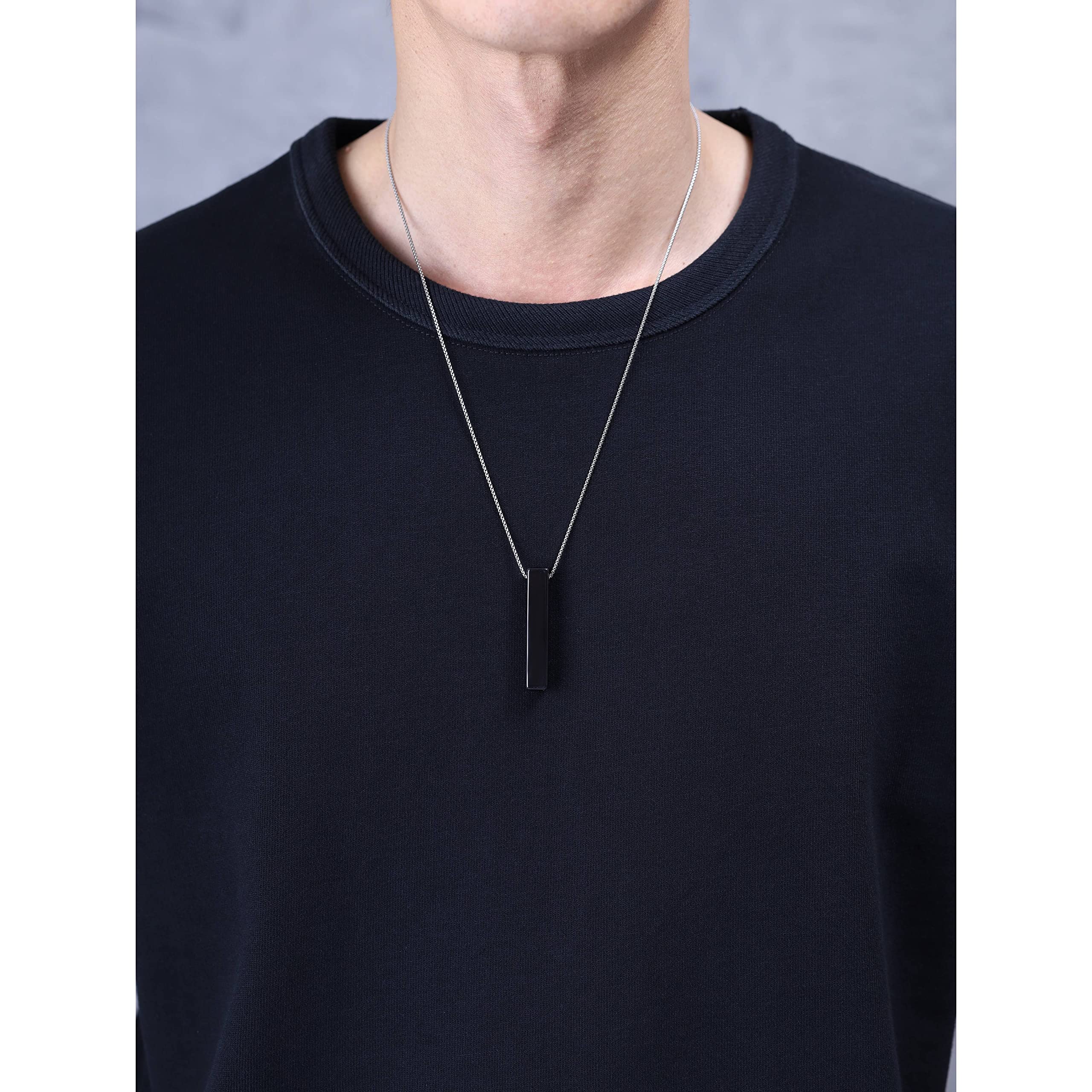 COAI Bar His and Hers Necklaces Crystal Necklaces for Couples - Image 3