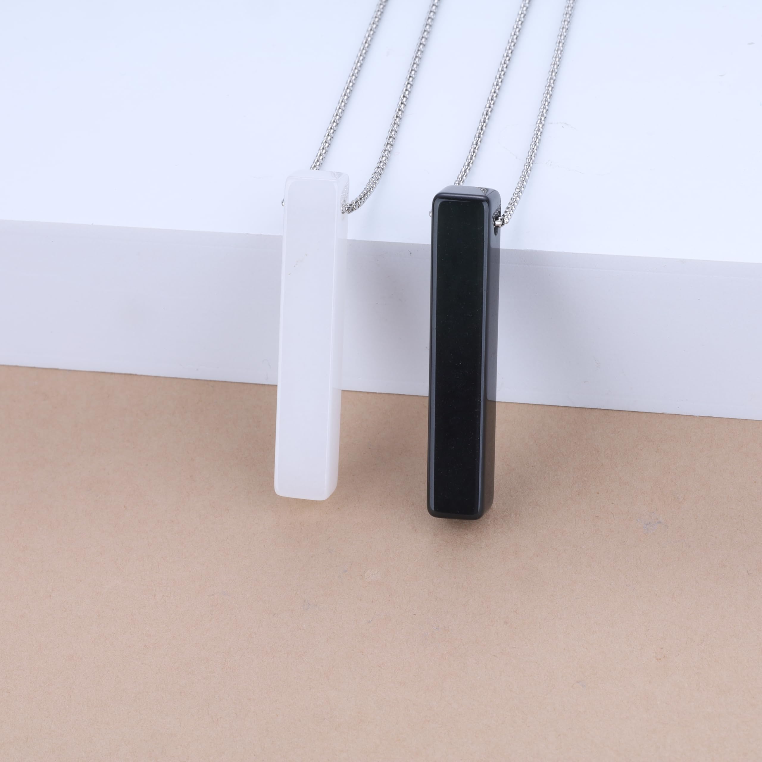 COAI Bar His and Hers Necklaces Crystal Necklaces for Couples - Image 4