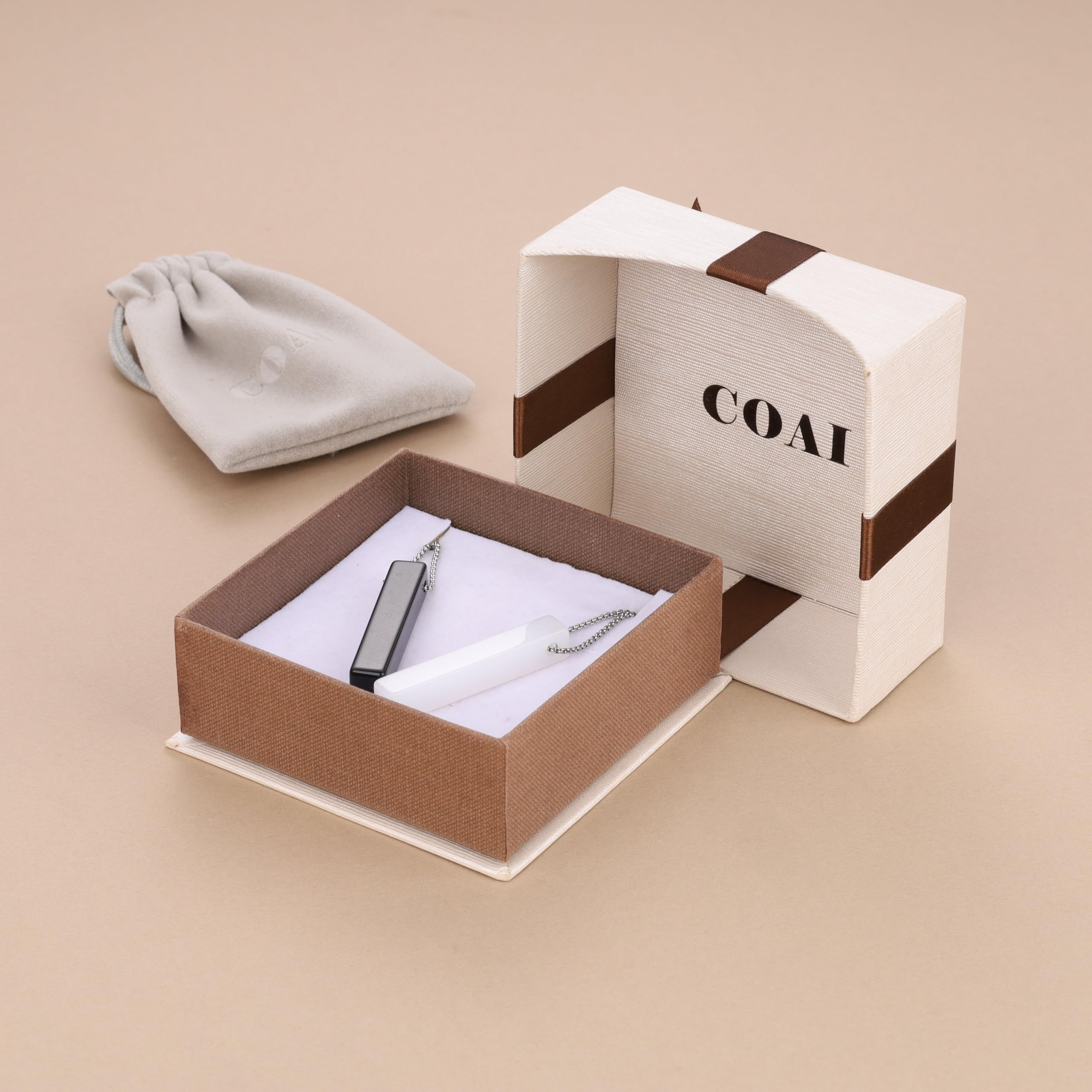 COAI Bar His and Hers Necklaces Crystal Necklaces for Couples - Image 6