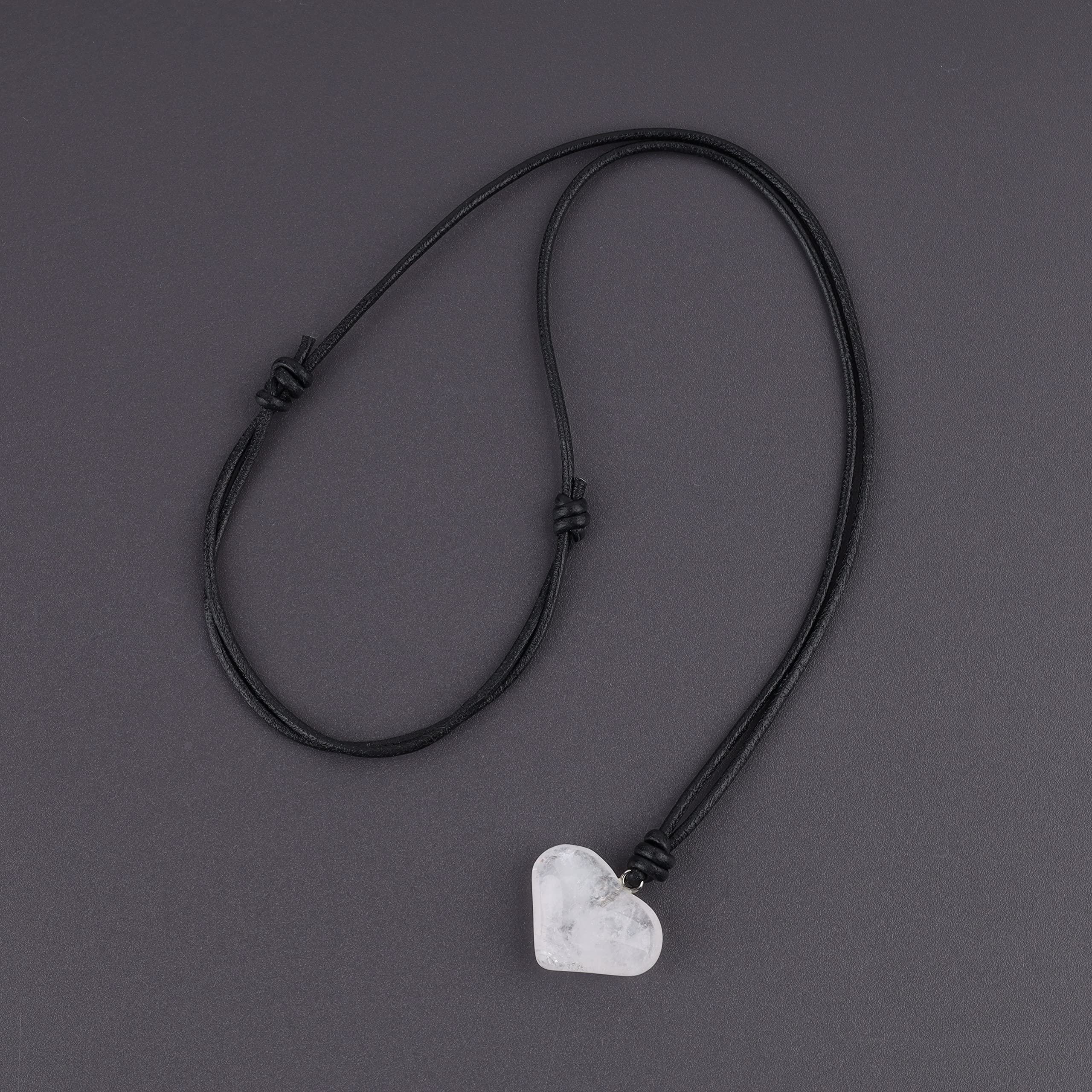COAI Heart Necklace Crystal Necklace for Women, Leather Necklace/Stainless Steel Necklace - Image 5