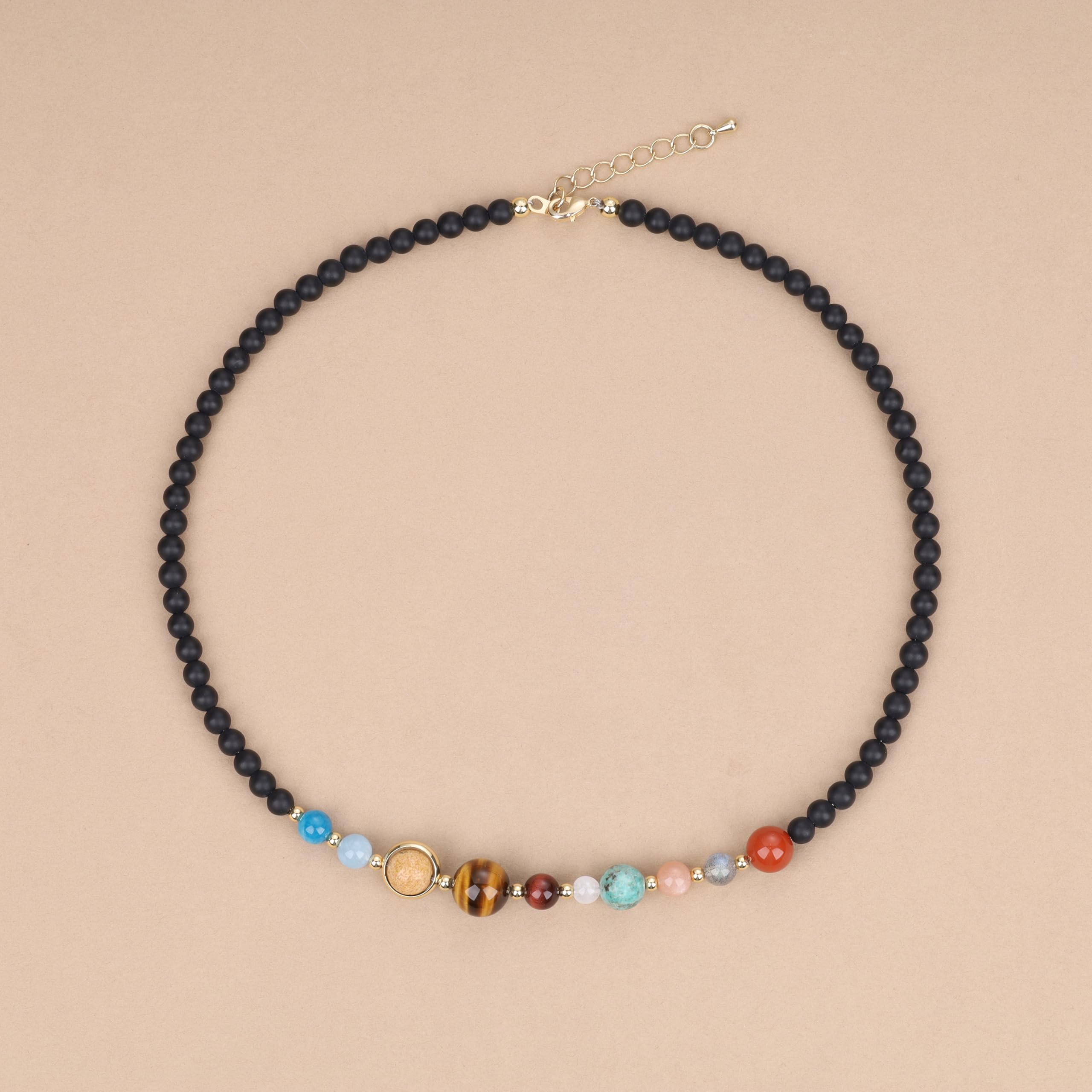 COAI Stone Beaded Solar System Necklace - Image 6