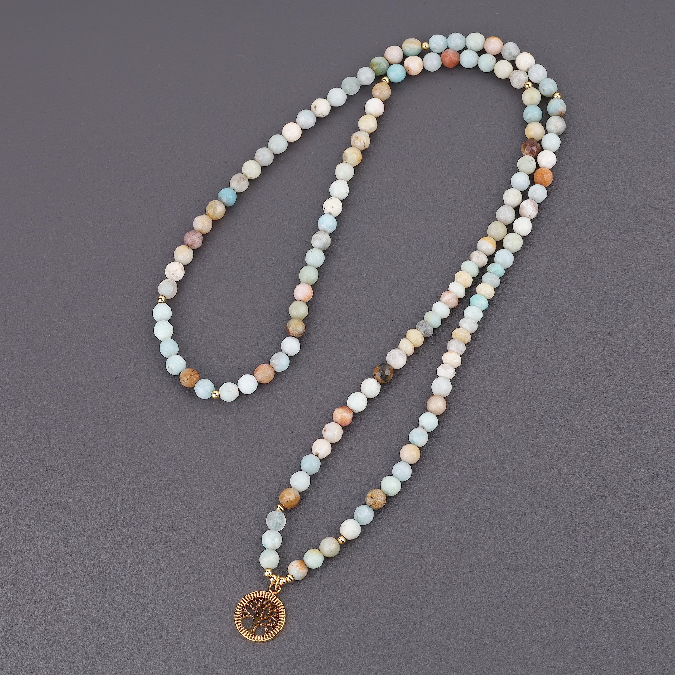 COAI Tree of Life 108 Mala Beads Prayer Wrap Bracelet Mala Necklace - Image 5