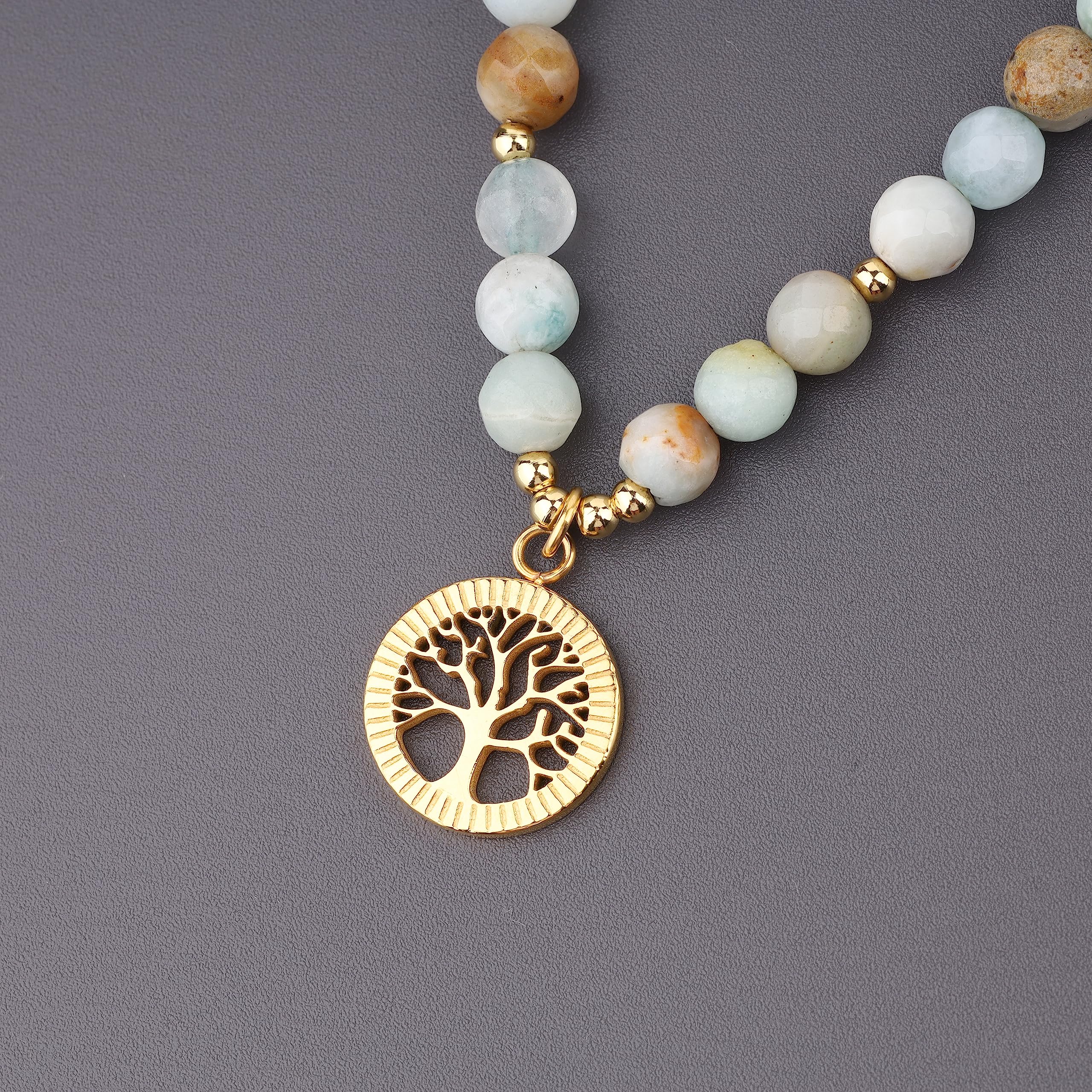 COAI Tree of Life 108 Mala Beads Prayer Wrap Bracelet Mala Necklace - Image 6