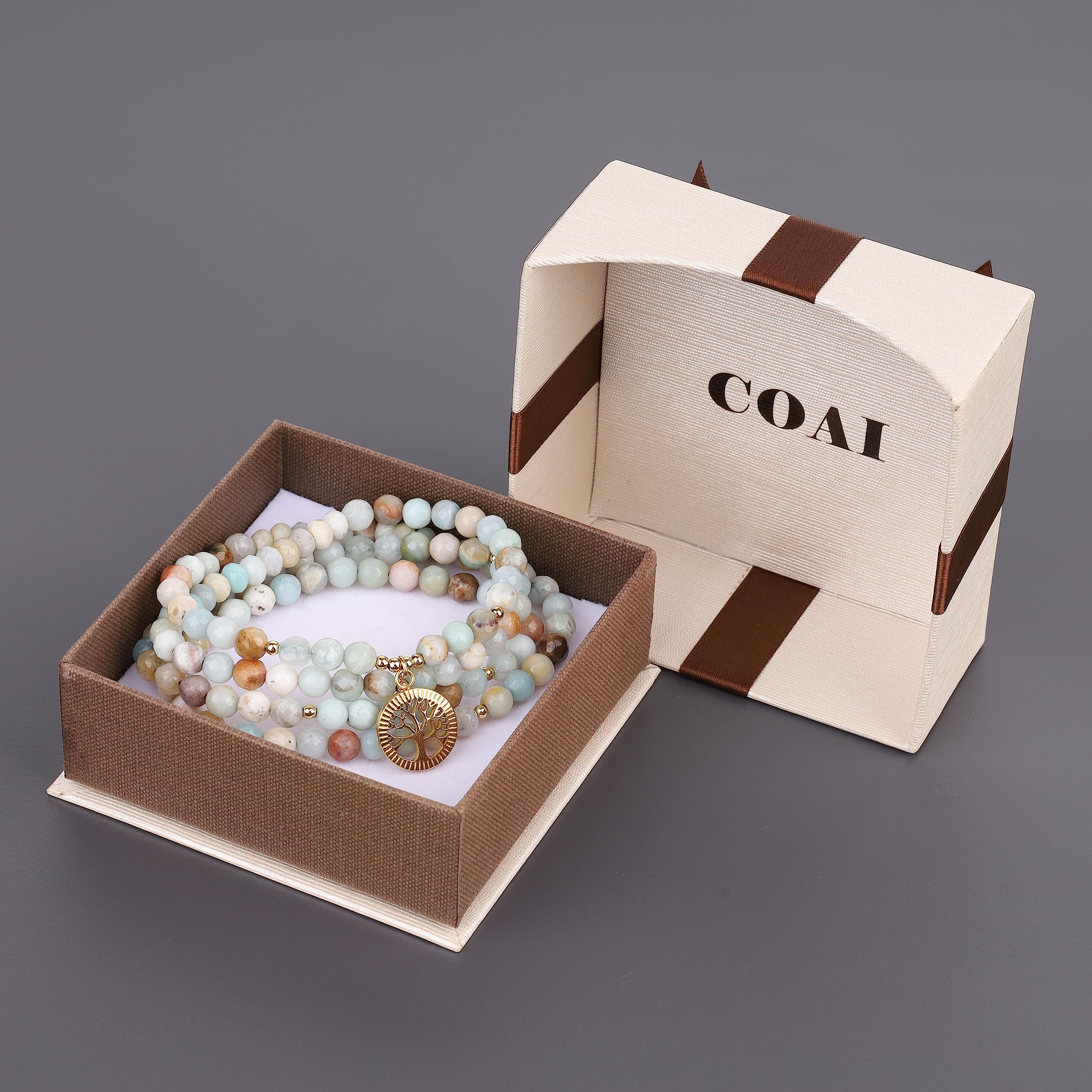 COAI Tree of Life 108 Mala Beads Prayer Wrap Bracelet Mala Necklace - Image 7