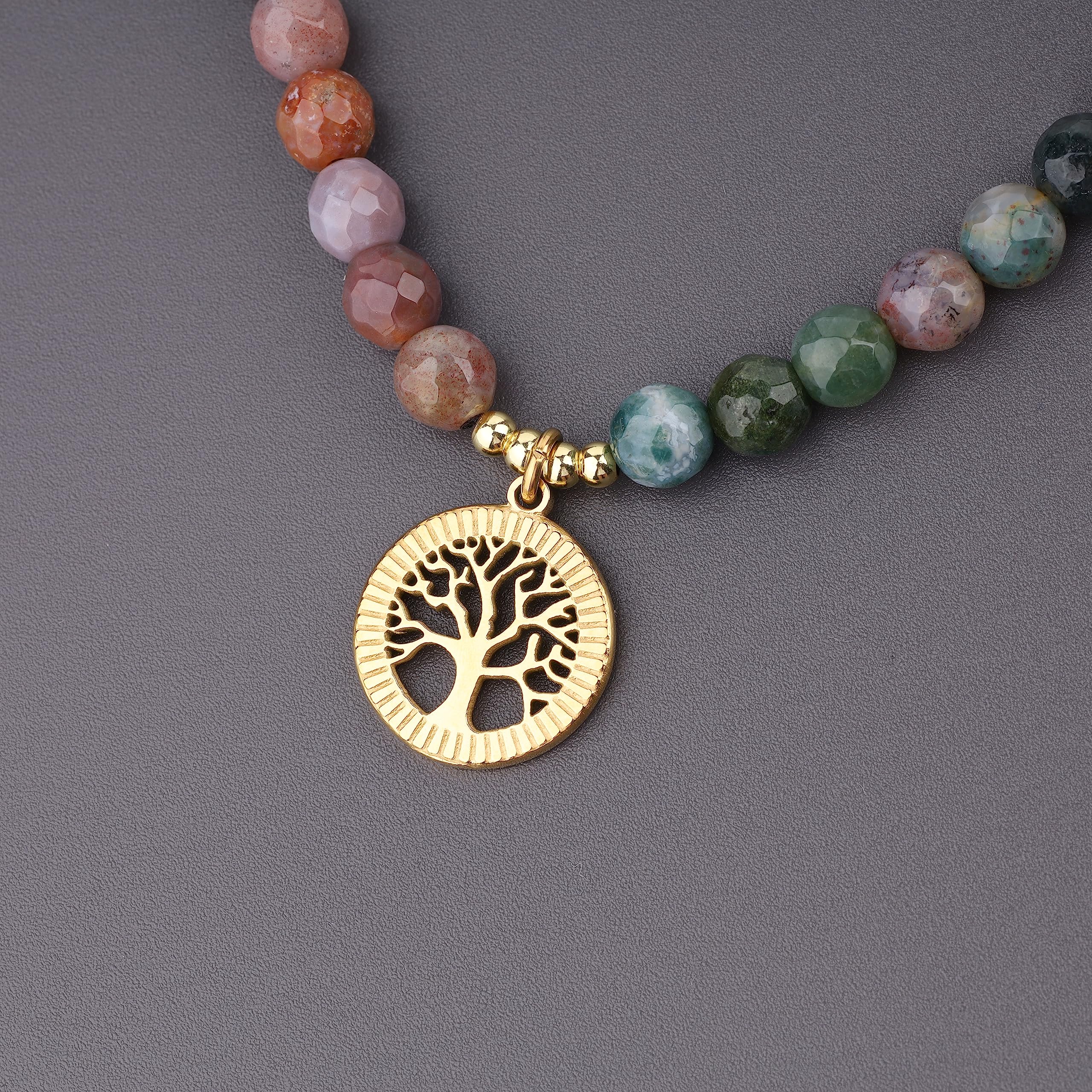 COAI Tree of Life 108 Mala Beads Prayer Wrap Bracelet Mala Necklace - Image 6