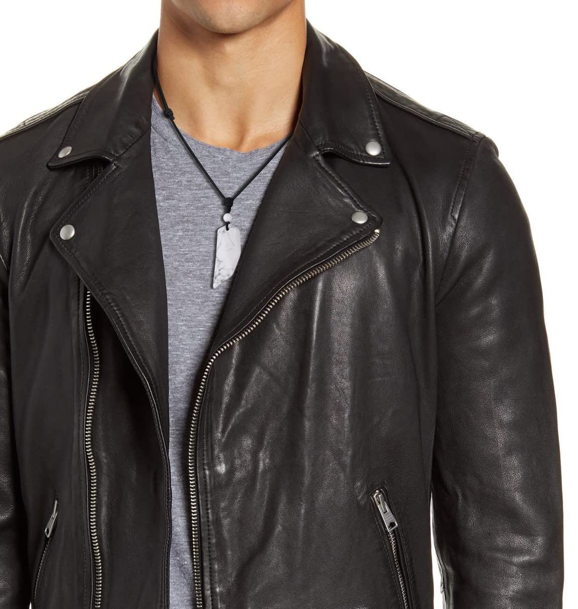 COAI Wolf Wooth Stone Matching Couples Necklaces, Crystal Necklaces for Couples - Image 3