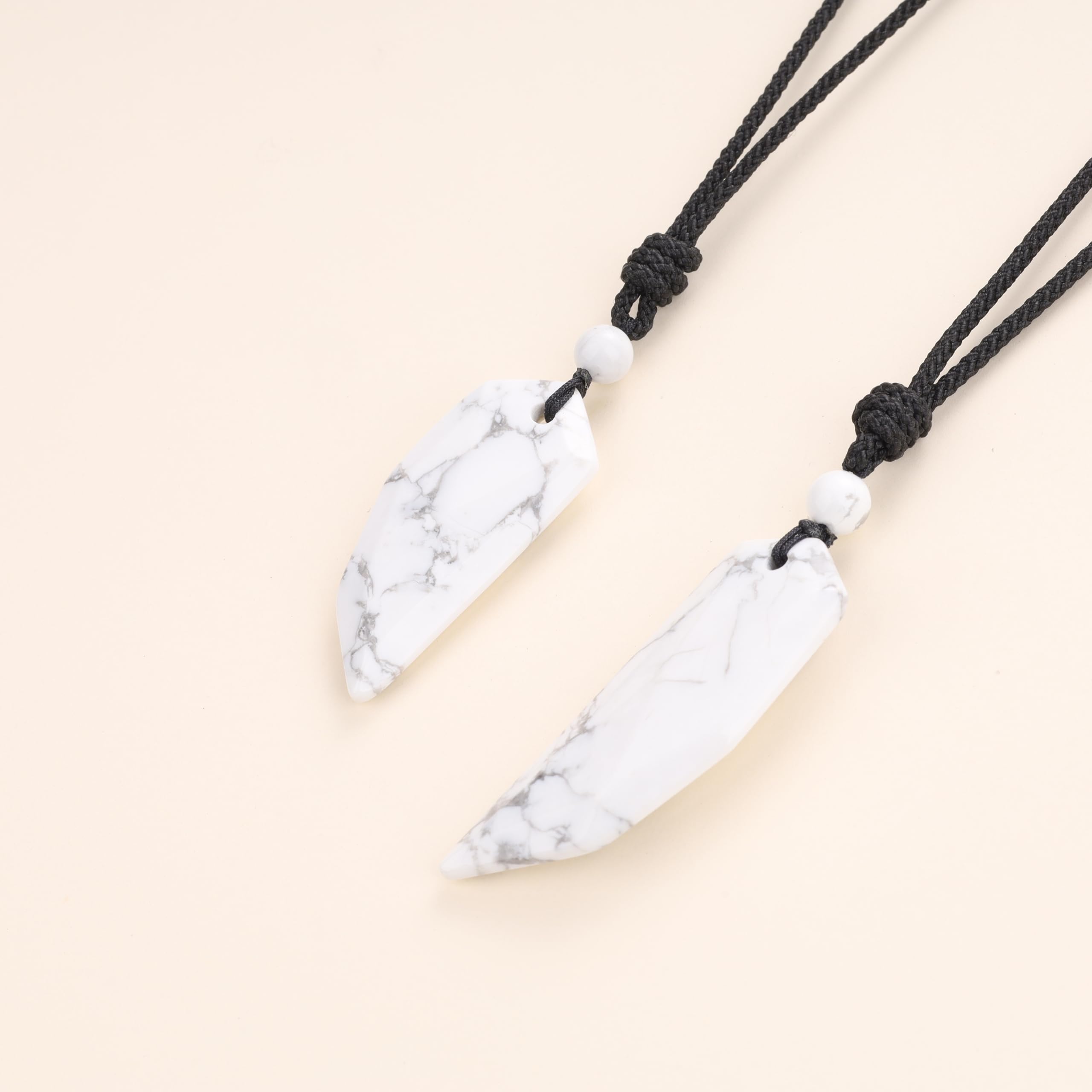 COAI Wolf Wooth Stone Matching Couples Necklaces, Crystal Necklaces for Couples - Image 4