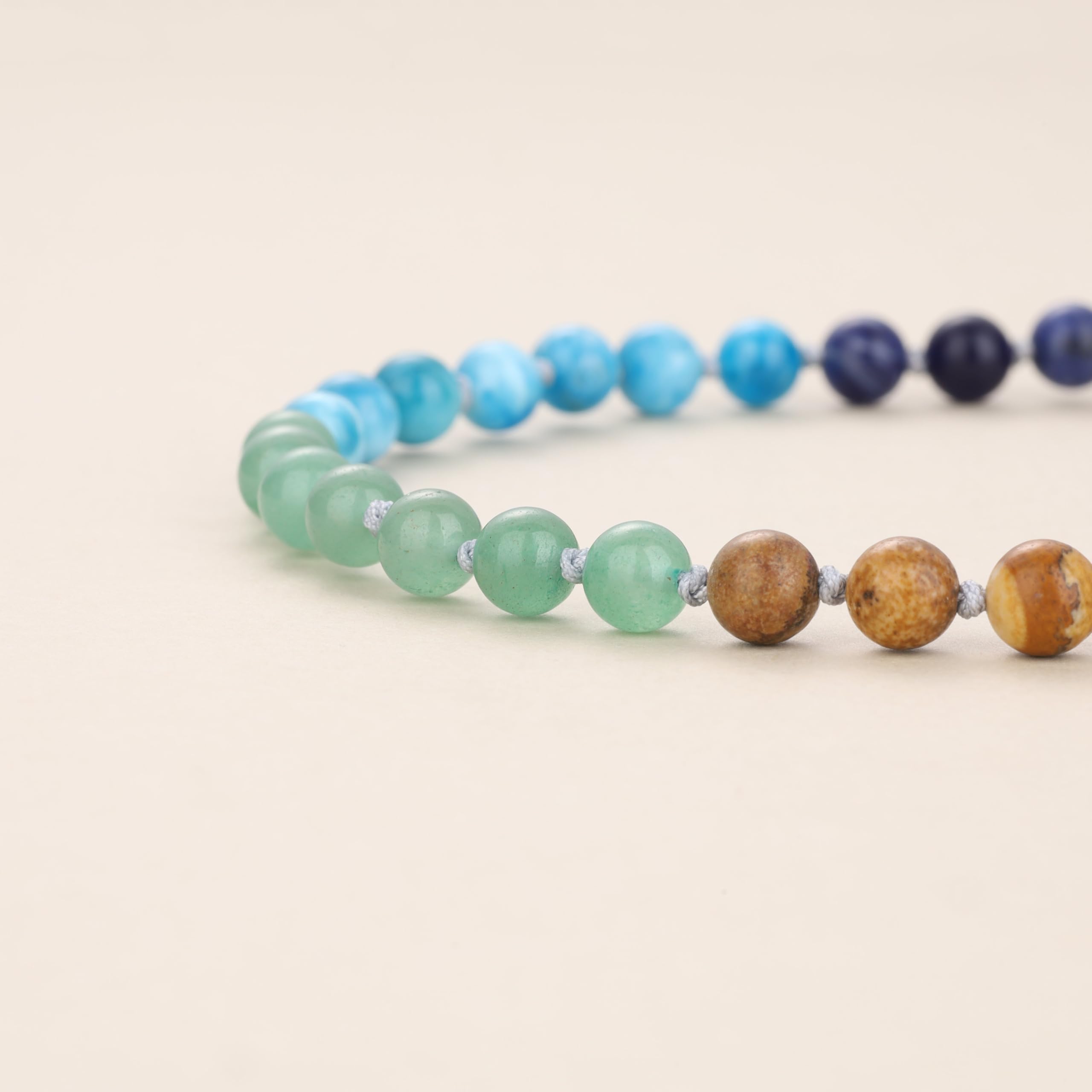 COAI Women's 7 Chakra Necklace, Healing Balancing Jewelry Crystal Beaded Necklace for Women - Image 4