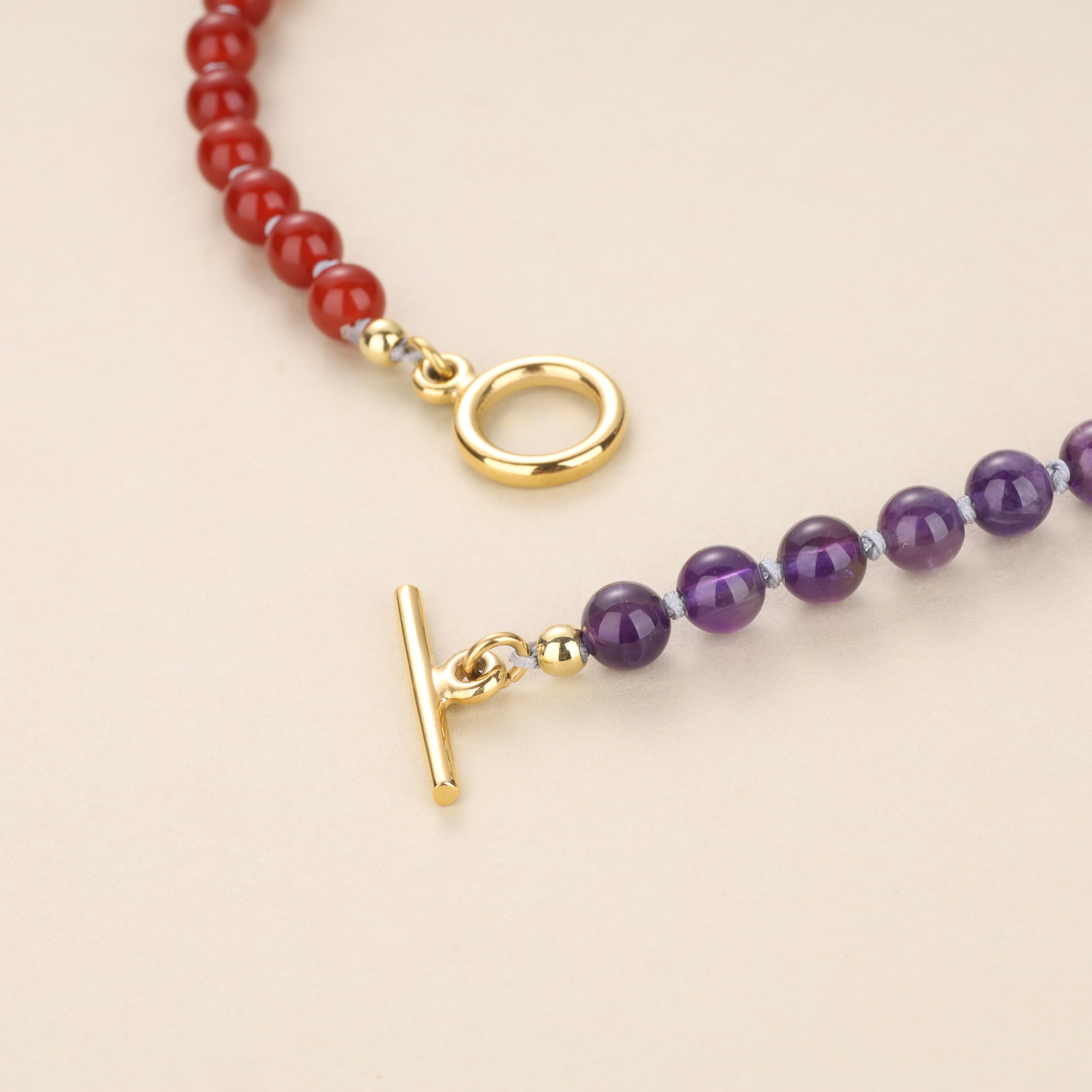 COAI Women's 7 Chakra Necklace, Healing Balancing Jewelry Crystal Beaded Necklace for Women - Image 5