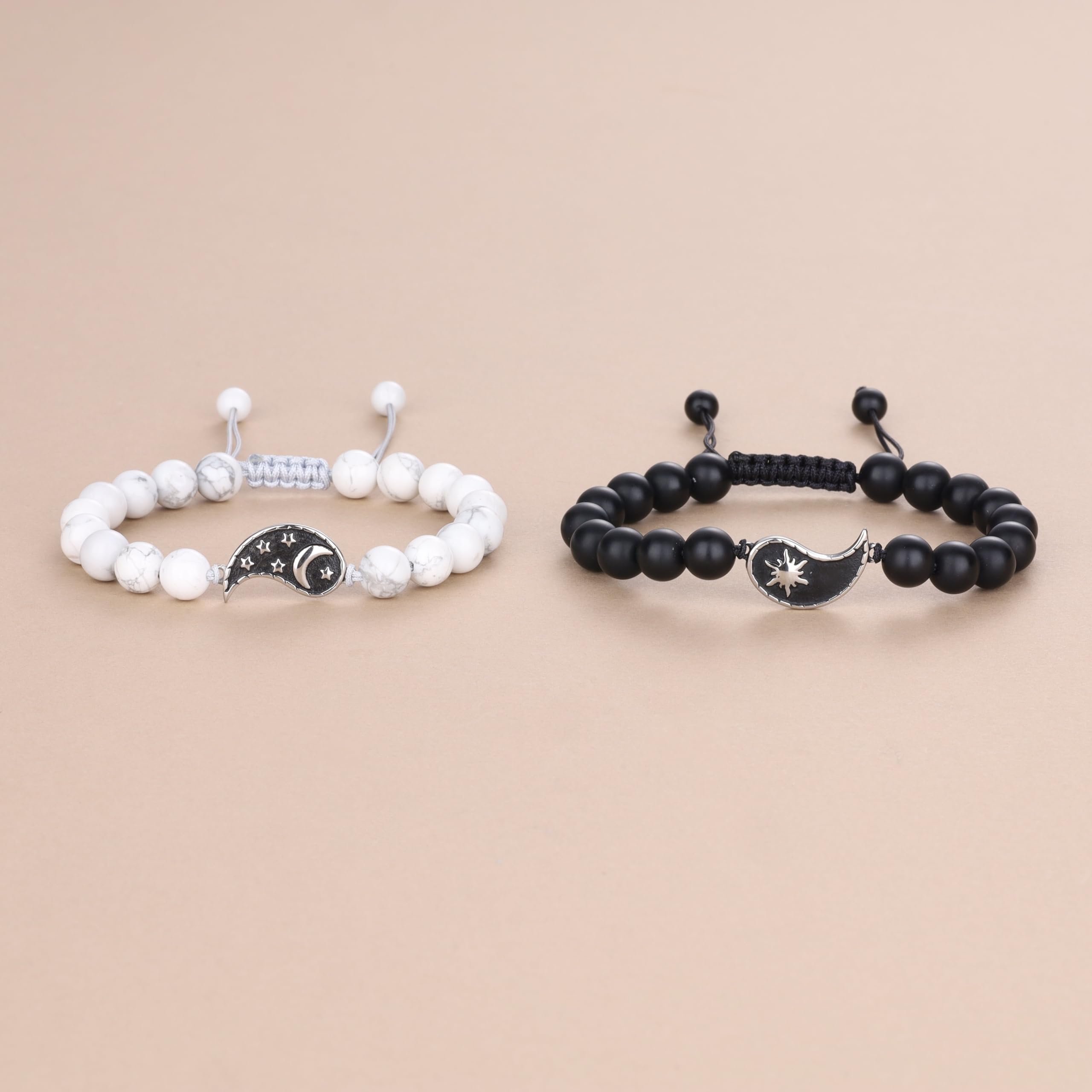 COAI Yin Yang Bracelets My Sun and Stars Moon of My Life Stone Beaded Bracelets for Couples - Image 4