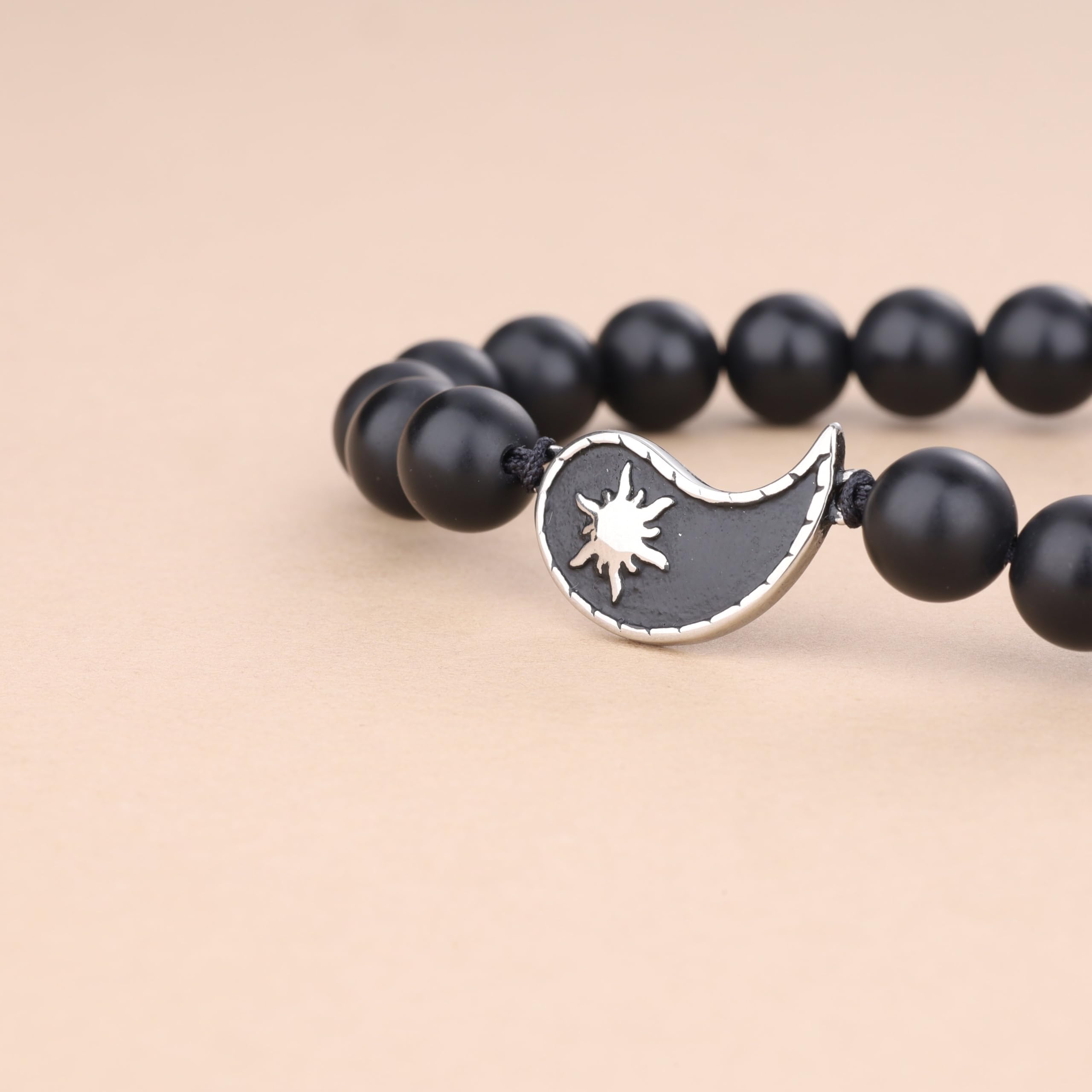 COAI Yin Yang Bracelets My Sun and Stars Moon of My Life Stone Beaded Bracelets for Couples - Image 5